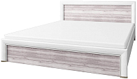 Полуторная кровать Anrex Olivia 140 с ПМ (вудлайн кремовый/дуб анкона) - 