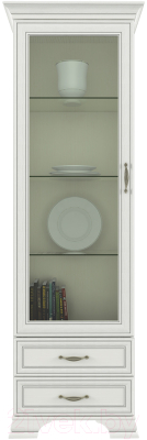 Шкаф с витриной Anrex Tiffany 1V2S (вудлайн кремовый)