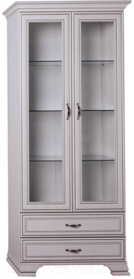 Шкаф с витриной Anrex Tiffany 2V2S (вудлайн кремовый)