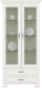 Шкаф с витриной Anrex Tiffany 2V2S (вудлайн кремовый) - 