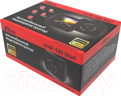 Автомобильный видеорегистратор Ritmix AVR-180
