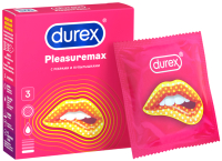 Презервативы Durex Pleasuremax №3 (3шт) - 