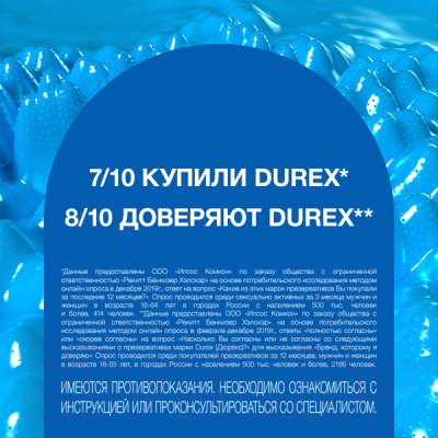 Презервативы Durex Pleasuremax №3 (3шт)