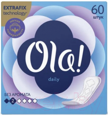 Прокладки ежедневные Ola! Daily Впитывающие (60шт)