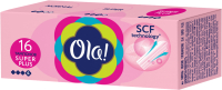 Тампоны гигиенические Ola! Tampons Super Plus Шелковистая поверхность (16шт) - 