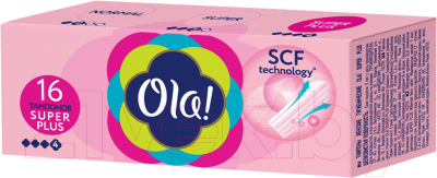 Тампоны гигиенические Ola! Tampons Super Plus Шелковистая поверхность (16шт)