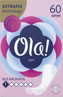 Прокладки ежедневные Ola! Light Тонкие Стринг-мультиформ (60шт)
