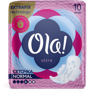Прокладки гигиенические Ola! Ultra Normal Ультратонкие С шелковистой поверхностью (10шт)