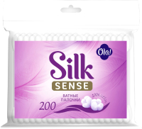 Ватные палочки Ola! Silk Sense пакет (200шт) - 