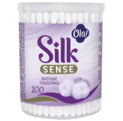 Ватные палочки Ola! Silk Sense круглая банка