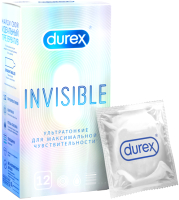 Презервативы Durex Invisible №12 (12шт) - 