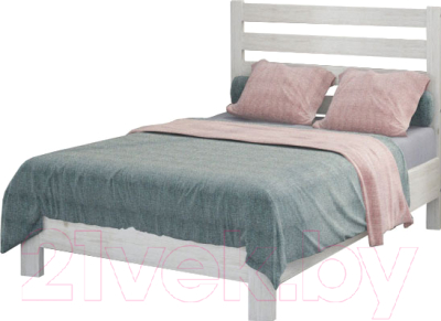 Односпальная кровать Bravo Мебель Вероника 90x200 (дуб белый)