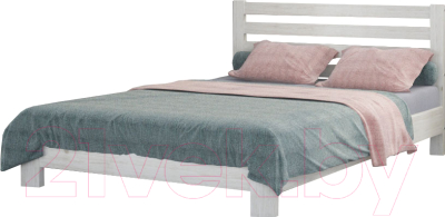 Двуспальная кровать Bravo Мебель Вероника 160x200 (дуб белый)