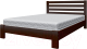 Полуторная кровать Bravo Мебель Вероника 120x200 (орех) - 