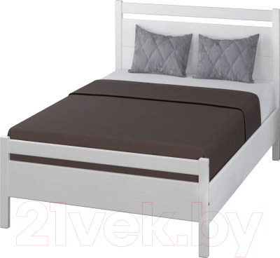 Односпальная кровать Bravo Мебель Вероника 1 90x200 (дуб белый)