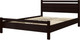 Миниатюра изображения товара Двуспальная кровать Bravo Мебель Вероника 1 160x200 (орех темный)