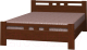 Двуспальная кровать Bravo Мебель Вероника 2 160x200 (орех) - 