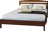 Односпальная кровать Bravo Мебель Камелия 1 90x200 (орех) - 