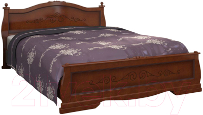 Полуторная кровать Bravo Мебель Карина 2 120x200 (орех)