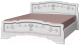 Двуспальная кровать Bravo Мебель Карина 6 180x200 (белый жемчуг) - 