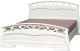 Каркас кровати Bravo Мебель Грация 1 140x200 (белый античный) - 