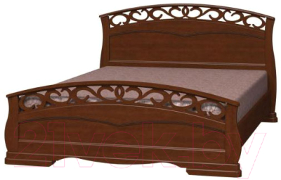 Каркас кровати Bravo Мебель Грация 1 160x200 (орех)