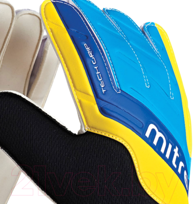 Перчатки вратарские Mitre Magnetite / G70008BCY (р-р 8, белый/голубой/желтый)