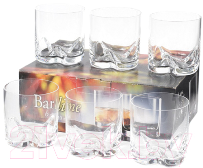 Набор стаканов Bohemia Crystal Barline 25089/133/410 (6шт)