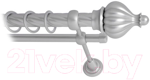 Карниз для штор Lm Decor Купол 145 2р витой 25/16мм (сатин, 4м)