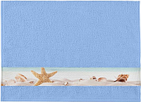 Полотенце Aquarelle Фотобордюр Ракушки-2 50x90 (светло-васильковый) - 