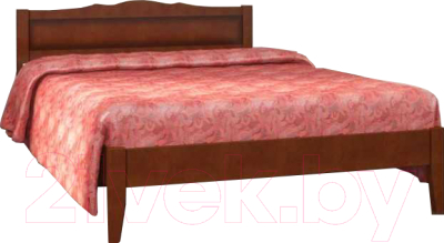 Двуспальная кровать Bravo Мебель Карина 7 160x200 (орех)