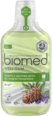 Ополаскиватель для полости рта Biomed Well Gum (500мл)