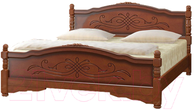 Полуторная кровать Bravo Мебель Карина 12 120x200 (орех)