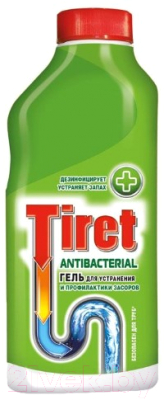 Средство для устранения засоров Tiret Антибактериальный (500мл)