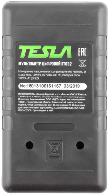 Мультиметр цифровой Tesla DT832 (577159)