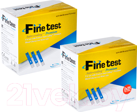 Тест-полоски для глюкометра Infopia Finetest Auto-Coding Premium (100шт)
