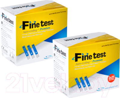 Тест-полоски для глюкометра Infopia Finetest Auto-Coding Premium (100шт)
