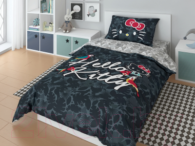 Комплект постельного белья Нордтекс Hello Kitty HK 1551 20024+8370/1