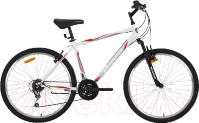 Велосипед Mikado Blitz Evo 26SHV.BLITZEVO.18WT8 (белый/красный)