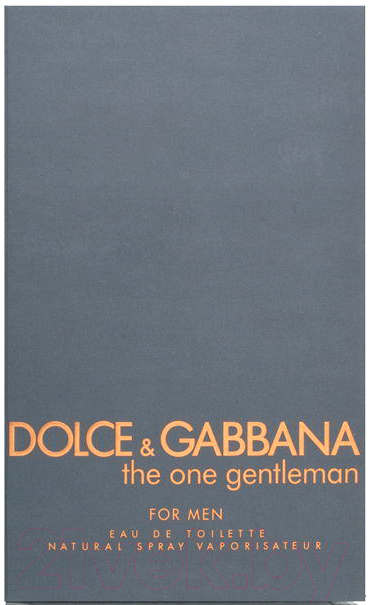 Туалетная вода Dolce&Gabbana The One Gentleman