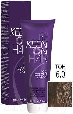 Крем-краска для волос KEEN Colour Cream 6.0 (темно-русый)