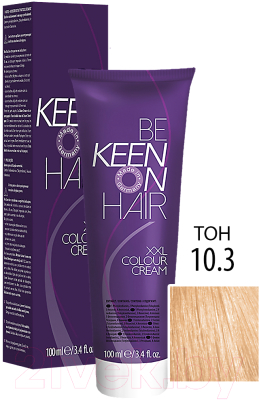 Крем-краска для волос KEEN Colour Cream 10.3 (ультра-светлый блонд золотистый)