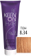 Миниатюра изображения товара Крем-краска для волос KEEN Colour Cream 8.34 (блондин золотисто-медный)