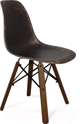 Каркас стула Sheffilton SHT-S70 (темный орех/черный) - Пример стула в сборке, сиденье в комплект не входит.
