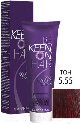 Крем-краска для волос KEEN Colour Cream 5.55 (брусника темная)