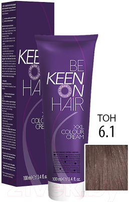 Крем-краска для волос KEEN Colour Cream 6.1 (темно-русый пепельный)