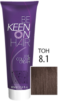 Крем-краска для волос KEEN Colour Cream 8.1 (блондин пепельный) - 