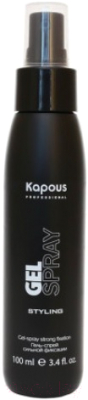 Спрей для укладки волос Kapous Gel-Spray Strong сильной фиксации (100мл)