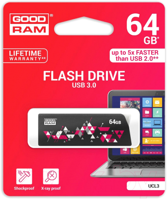 Usb flash накопитель Goodram UCL3 64GB (UCL3-0640K0R11)