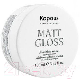 Паста для укладки волос Kapous Matt Gloss моделирующая сильной фиксации (100мл)